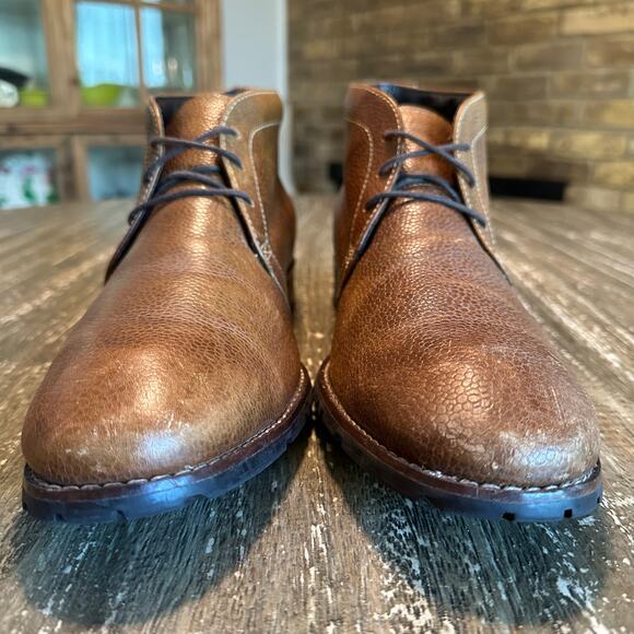 Cole Haan Nike Air Lace-Up Ankle Boots Waterproof Leather Brown Men’s Size 11.5 main image 8